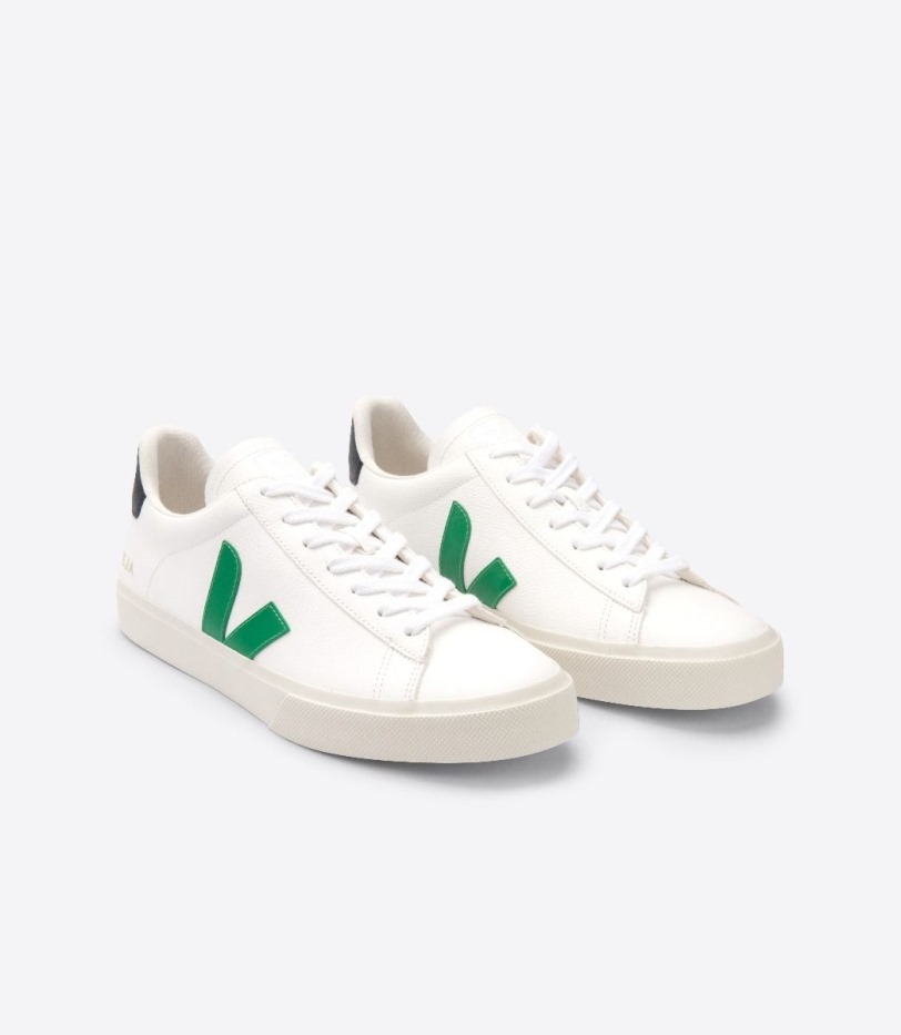 Special Veja Chromefree Leather White Emeraude Black