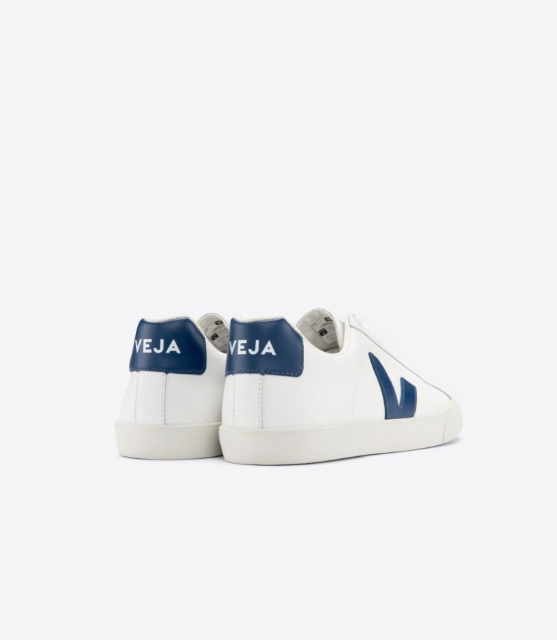 Veja Collection Leather White Cobalt