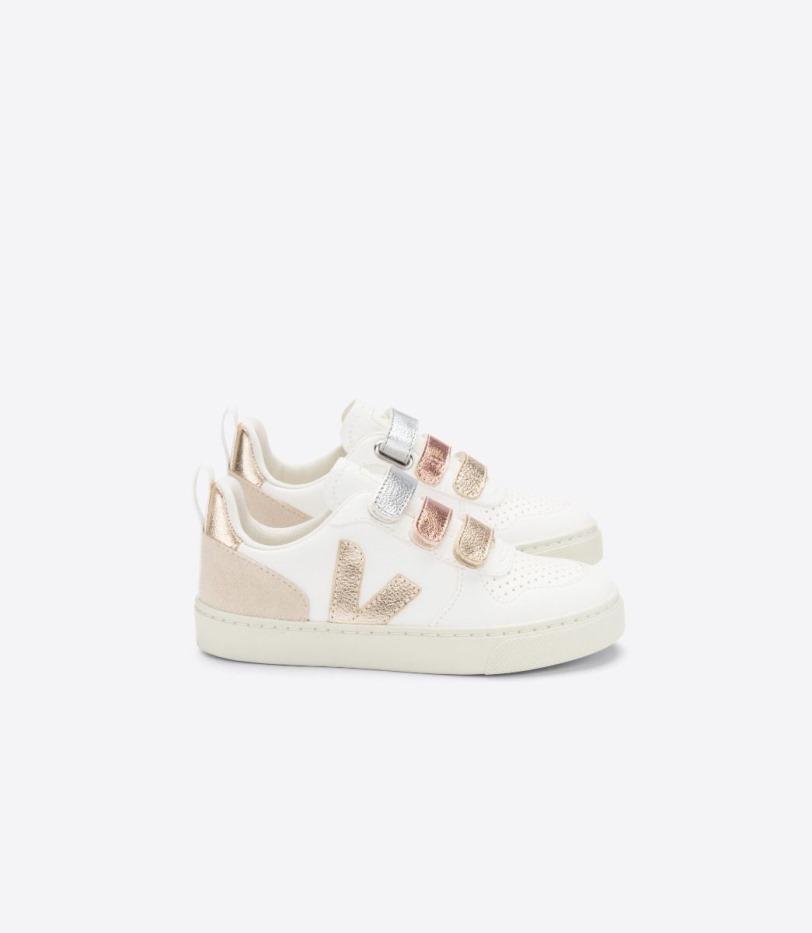 Veja Original Chromefree Leather Multico White Shiny