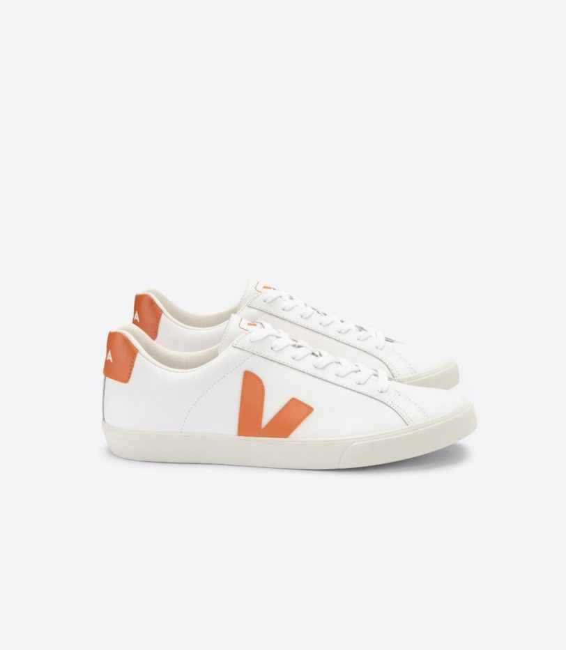 Veja Premium Leather White Pumpkin