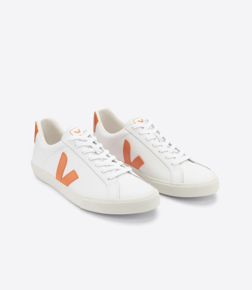 Veja Premium Leather White Pumpkin