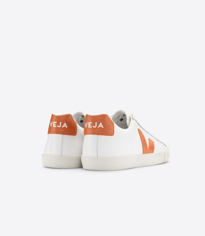 Veja Premium Leather White Pumpkin
