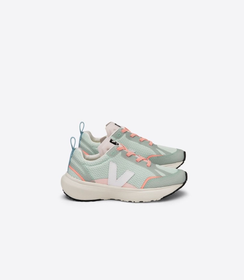 Veja Special Elastic Laces Alveomesh Matcha White