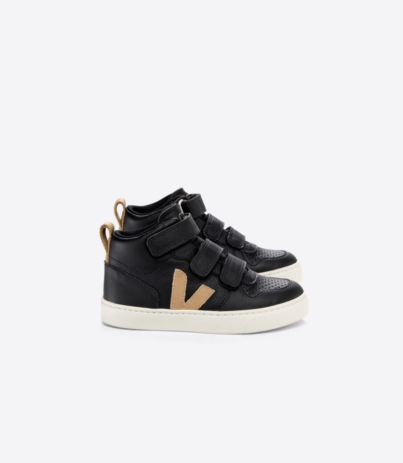 Mid Chromefree Leather Black Dune Series Veja