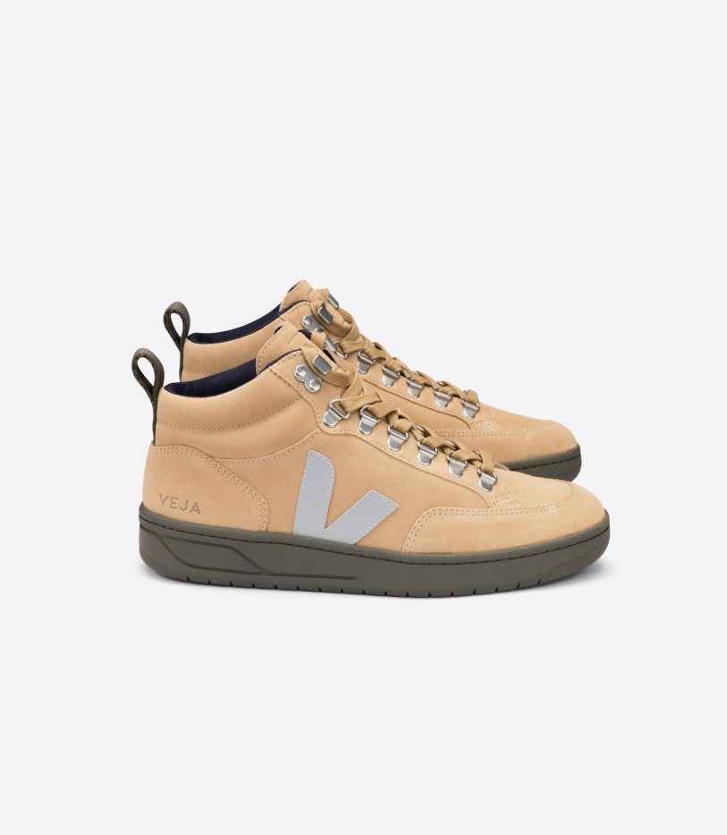 Veja Suede Desert Oxford Grey Kaki Perfect