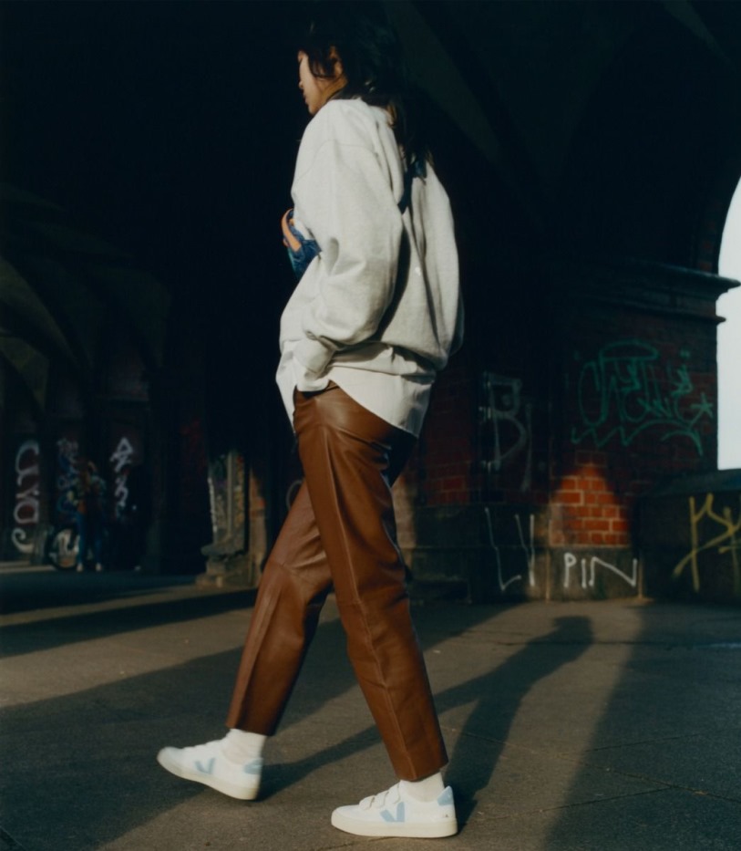 Chromefree Leather White Steel Series Veja