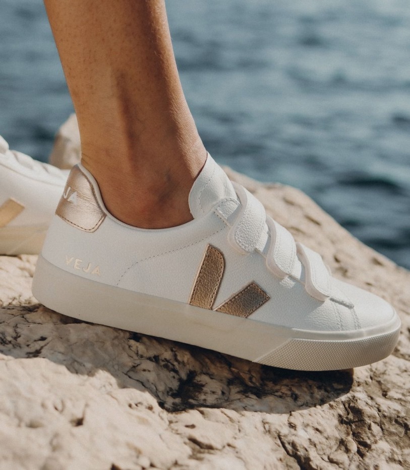 Series Chromefree Leather White Platine Veja