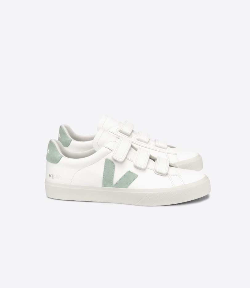 Veja Chromefree Leather White Matcha Premium