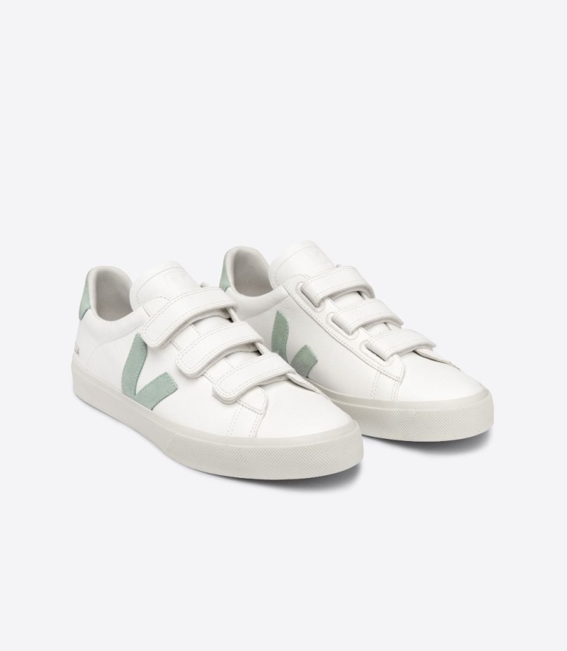 Veja Chromefree Leather White Matcha Premium