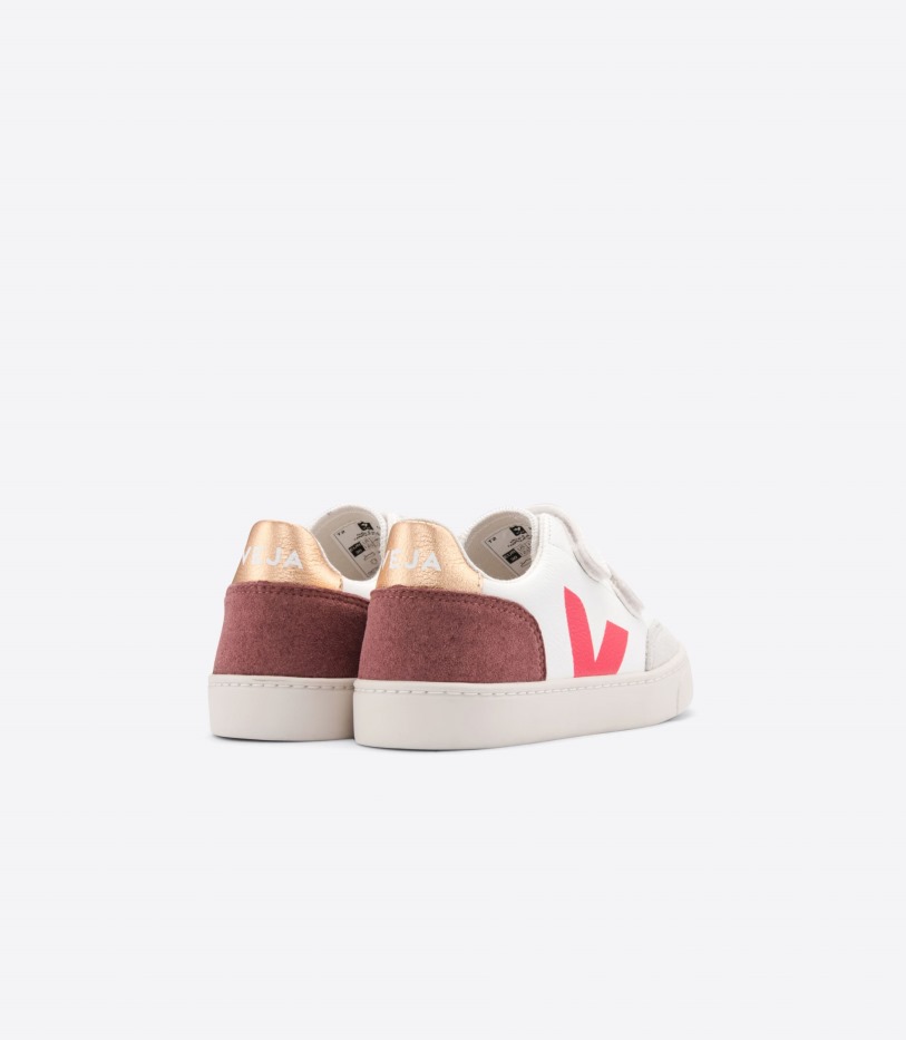 Veja Chromefree Leather White Multico Dried Petal Series