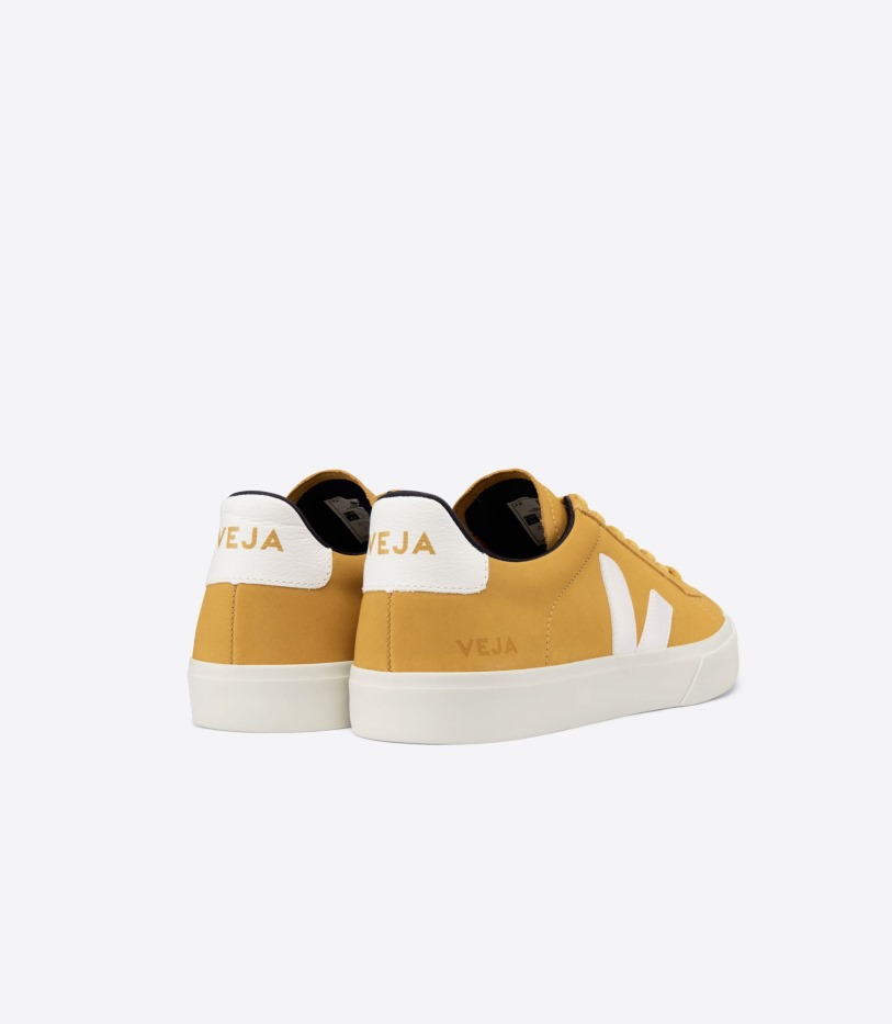 Nubuck Moutarde White Veja Collection