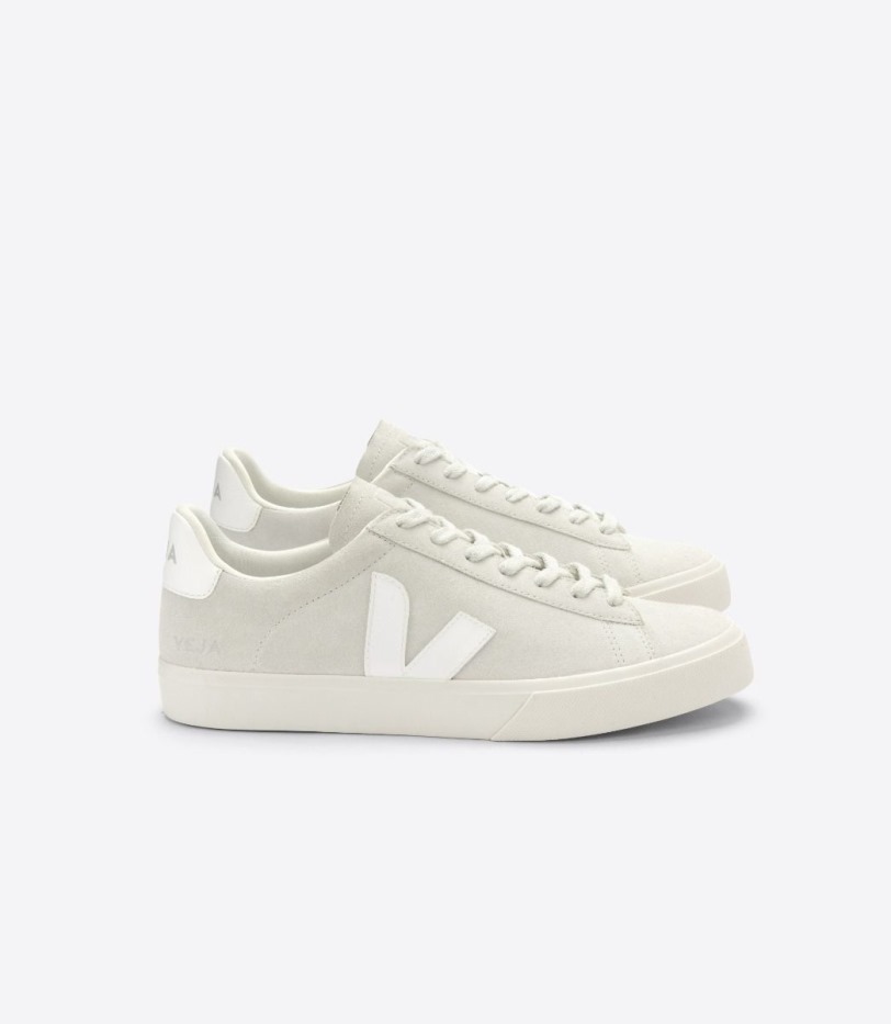 Premium Veja Suede Natural White