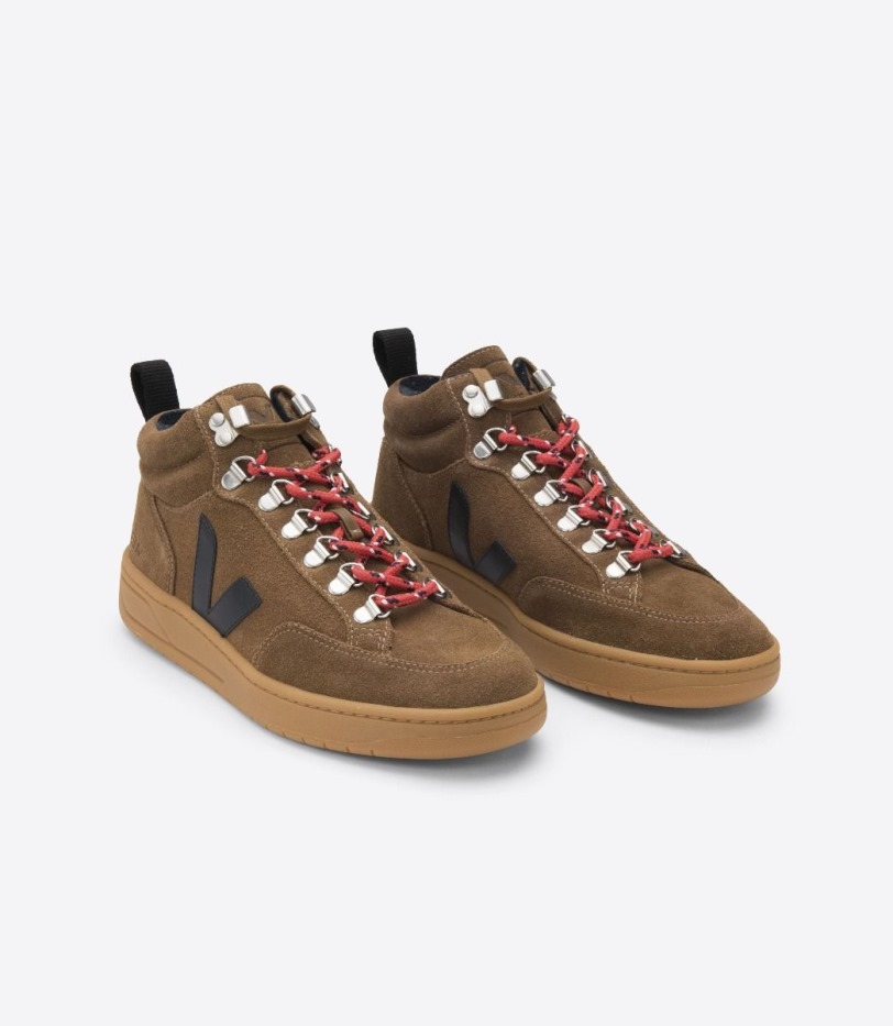 Series Veja Suede Brown Black Natural Sole