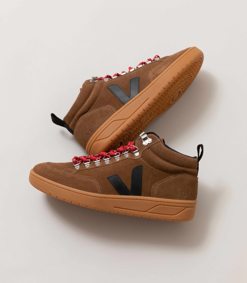 Series Veja Suede Brown Black Natural Sole