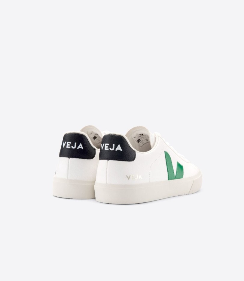Veja Perfect Chromefree Leather White Emeraude Black