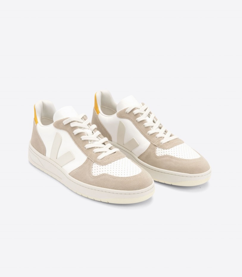 Original Chromefree Leather White Sahara Ouro Veja