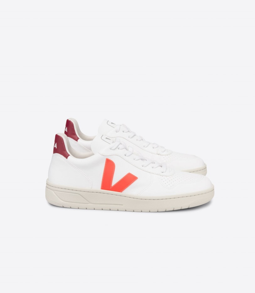 Veja Original Cwl White Orange Fluo Marsala