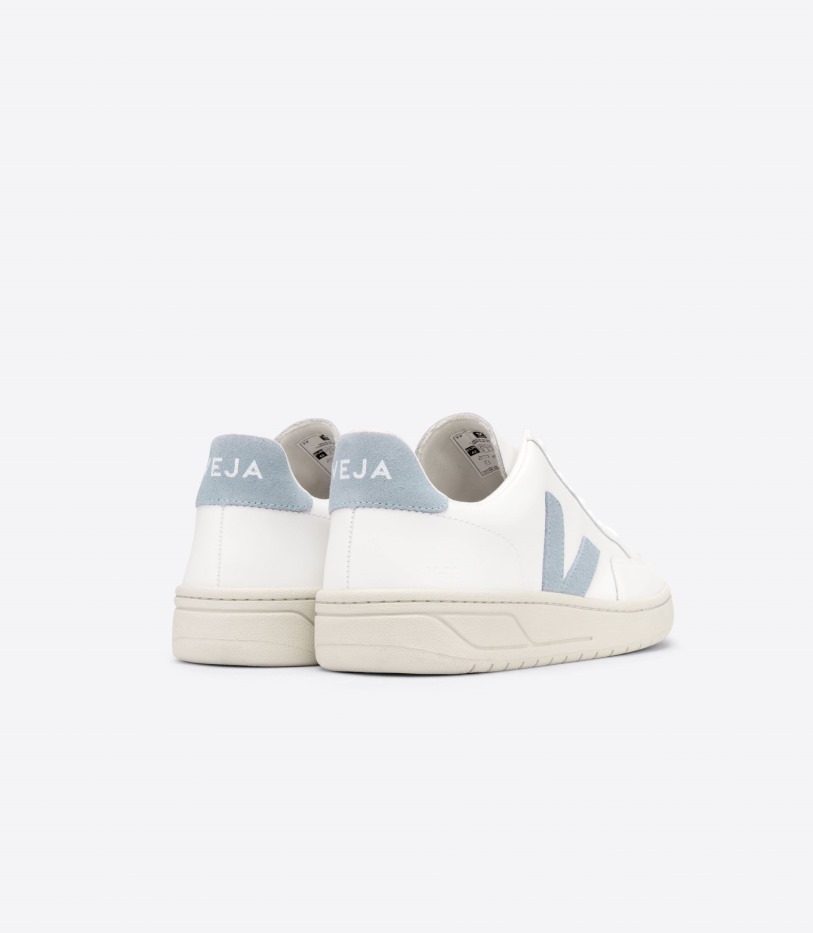 Premium Veja Leather White Steel