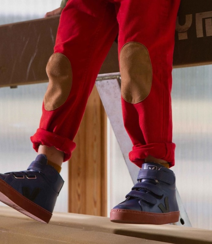 Veja Esplar Mid Fured Bőr Kobalt Rozsda