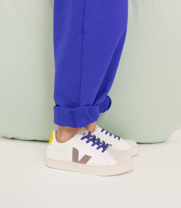 Veja Esplar Fűzős Krómmentes Bőr Fehér Moonrock Tonik